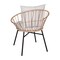 Flash Furniture Tan Rattan Rope Chairs - Light Gray Cushions, PK 2 TW-VN017-TAN-GG - alternate 7